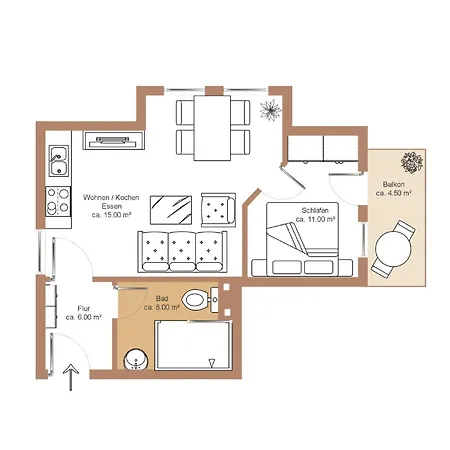 Balkon, Gratis Nutzung Vom Ahoi Erlebnisbad Und Sauna In Sellin - Meeresblick 45 Apartment Goehren (Ruegen)