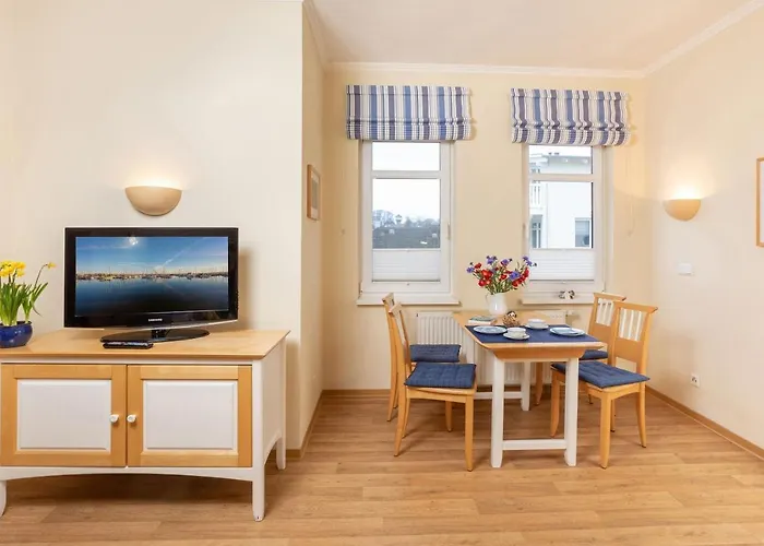 Apartment Balkon, gratis Nutzung vom AHOI Erlebnisbad und Sauna in Sellin - Meeresblick FeWo 45 Goehren (Ruegen)